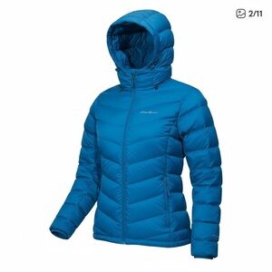 Eddie Bauer Women's Teal Down Puffer Jacket